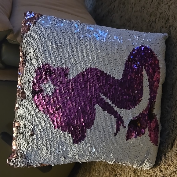 Mermaid Sequin Pillow - Picture 1 of 3